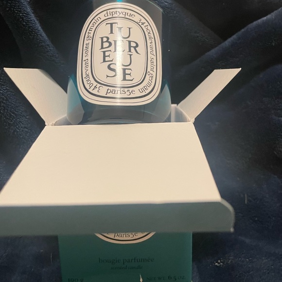 diptyque Accents Diptyque Special Limited Teal Colored Glass Empty